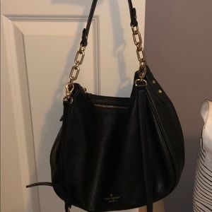 Black leather Kate spade purse